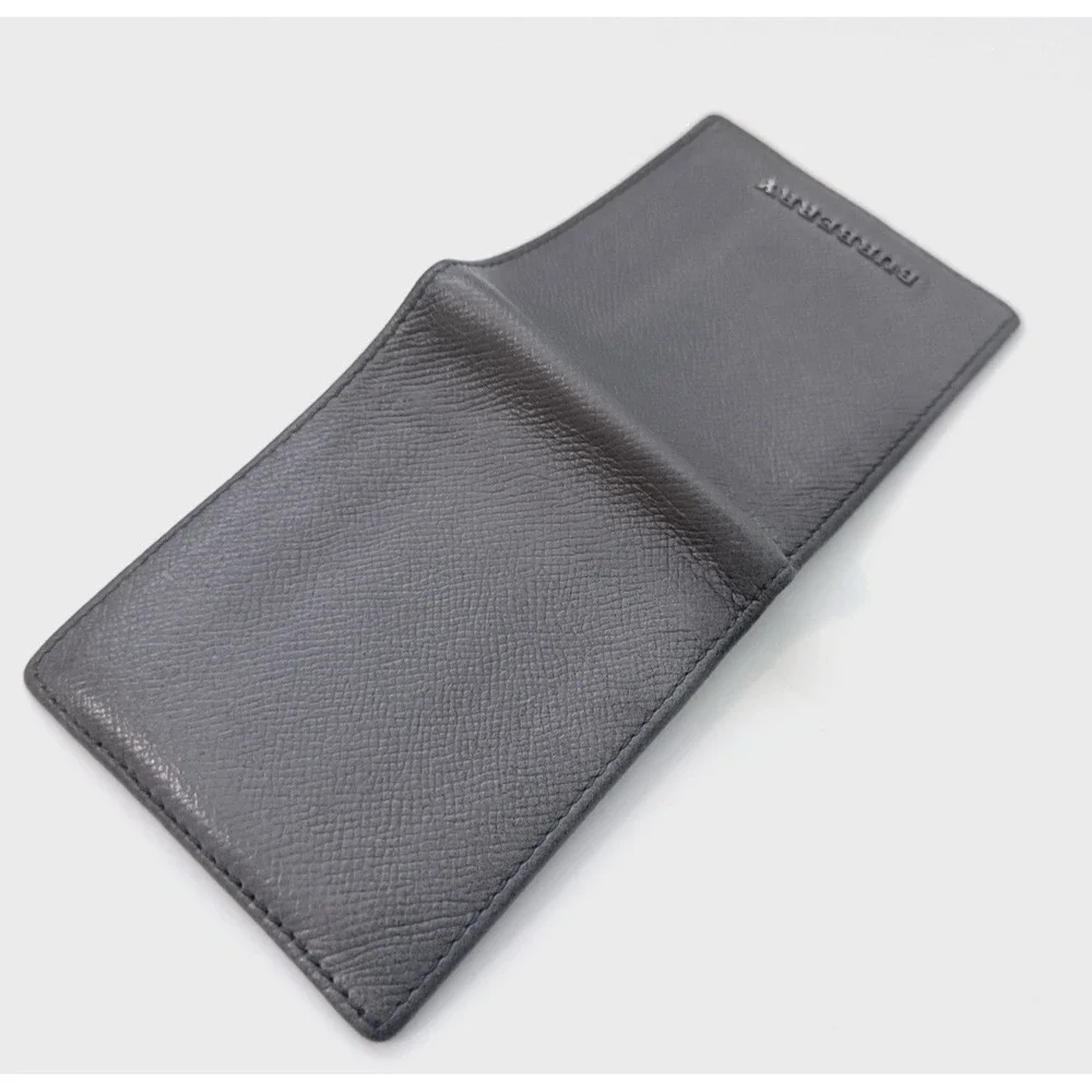 Burberry Men's Wallet Gray Leather Bifold